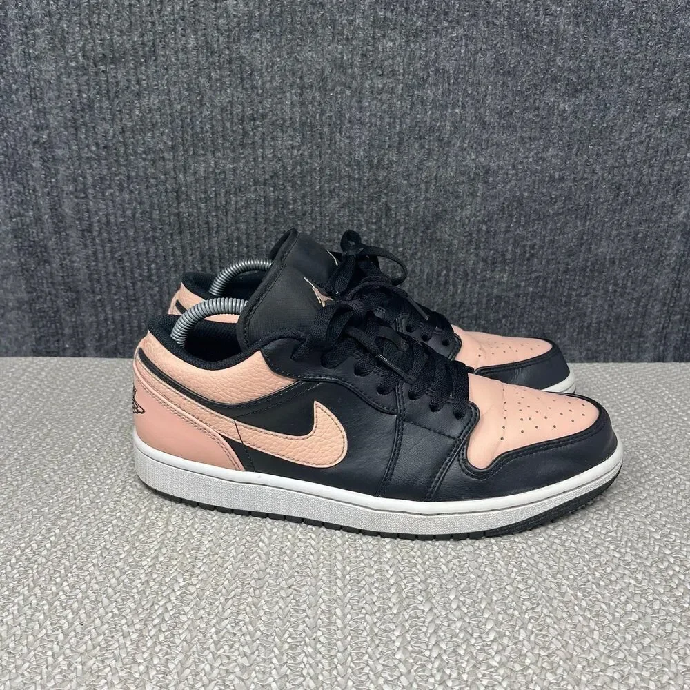 Nike Air Jordan 1 Low Crimson Tint Black Pink Mens Size 9 553558-034